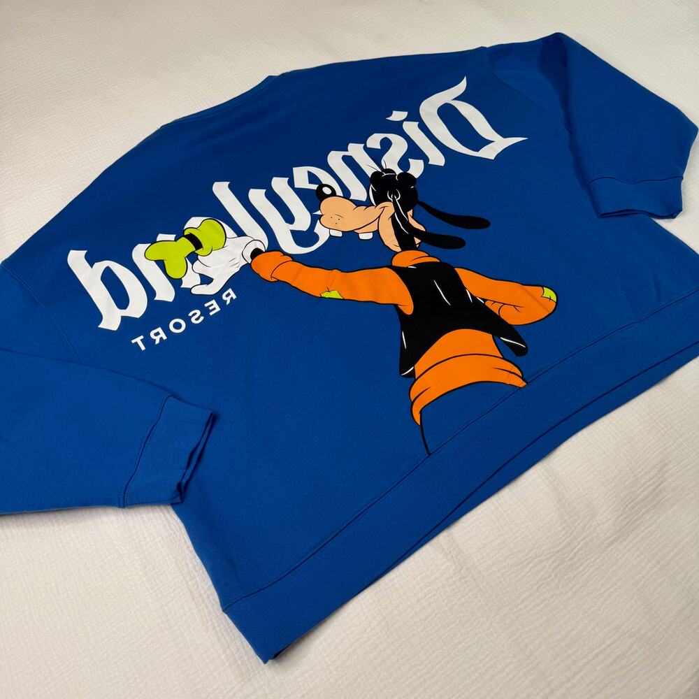 Disneyland Resort DLR Goofy Spirit Jersey Pullover Women's XL Bright Blue Royal - Picture 15 of 16